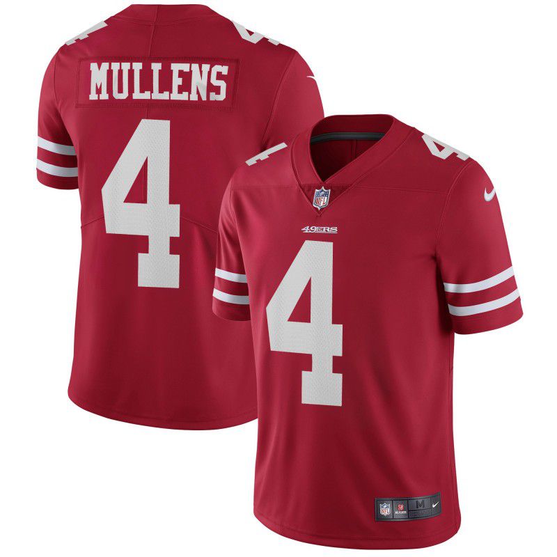 Men San Francisco 49ers #4 Mullens Red Nike Vapor Untouchable Limited Playe NFL Jerseys->san francisco 49ers->NFL Jersey
